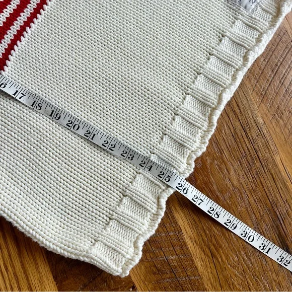 Denimist American Flag Sweater Cotton Chunky Knit Coastal Grandmother S - Picture 12 of 13